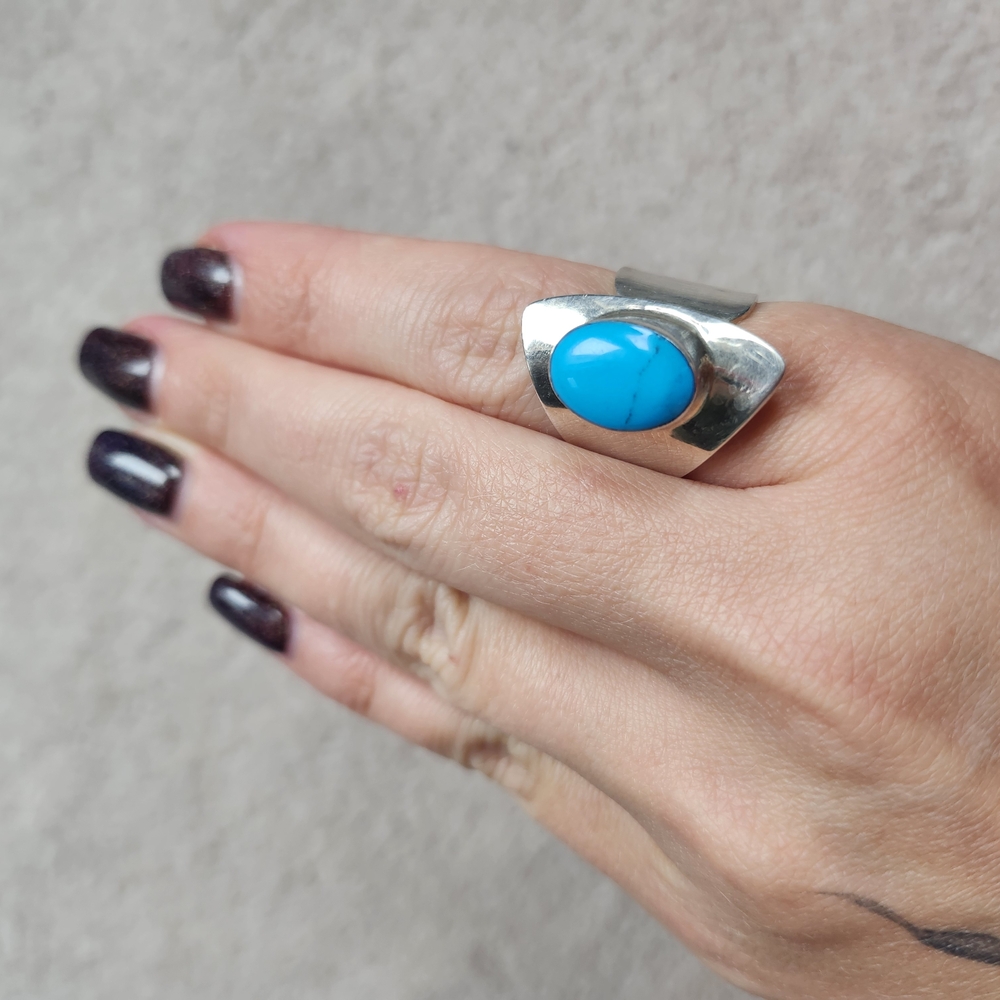 Silver Ring with Turquoise Stone